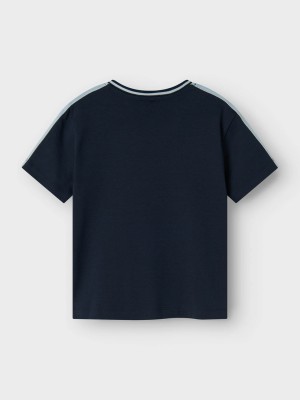 NAME IT MINI NMMDAKKI NREG SS TOP Navy Blazer | Freewear NMMDAKKI NREG SS TOP - www.freewear.nl - Freewear