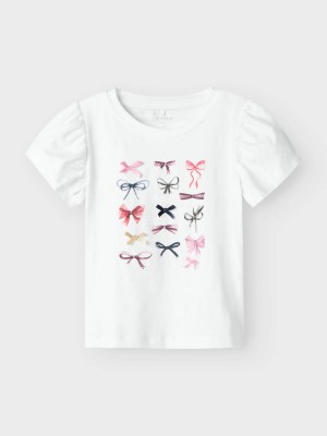 NAME IT MINI NMFFILLY SS TOP Bright White | Freewear NMFFILLY SS TOP - www.freewear.nl - Freewear