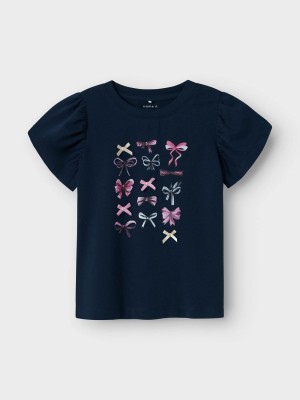 NAME IT MINI NMFFILLY SS TOP Navy Blazer | Freewear NMFFILLY SS TOP - www.freewear.nl - Freewear