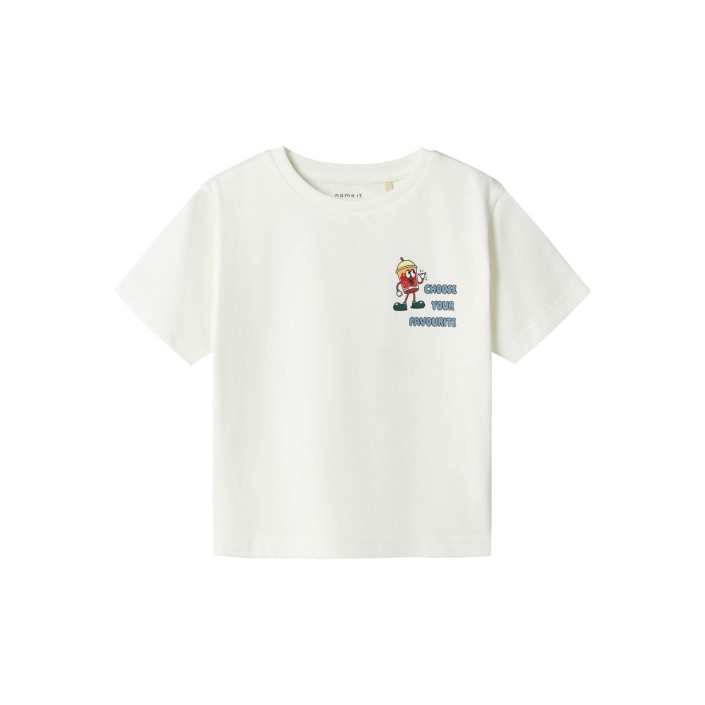 NAME IT MINI NMMDAVID NREG SS TOP BOX Cloud Dancer | Freewear NMMDAVID NREG SS TOP BOX - www.freewear.nl - Freewear