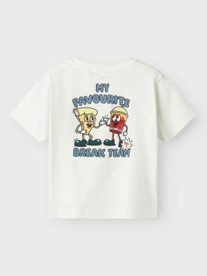 NAME IT MINI NMMDAVID NREG SS TOP BOX Cloud Dancer | Freewear NMMDAVID NREG SS TOP BOX - www.freewear.nl - Freewear