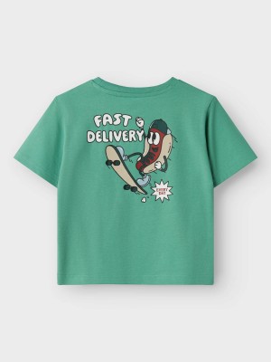 NAME IT MINI NMMDAVID NREG SS TOP BOX Creme De Menthe | Freewear NMMDAVID NREG SS TOP BOX - www.freewear.nl - Freewear