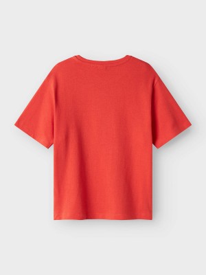 NAME IT KIDS NKMFAMT SS NREG HEAVY TOP Paprika | Freewear NKMFAMT SS NREG HEAVY TOP - www.freewear.nl - Freewear