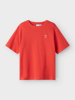 NAME IT KIDS NKMFAMT SS NREG HEAVY TOP Paprika | Freewear NKMFAMT SS NREG HEAVY TOP - www.freewear.nl - Freewear