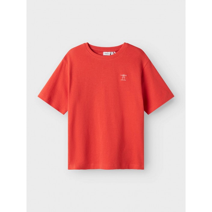 NAME IT KIDS NKMFAMT SS NREG HEAVY TOP Paprika | Freewear NKMFAMT SS NREG HEAVY TOP - www.freewear.nl - Freewear