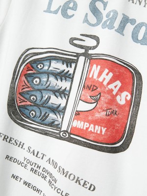 NAME IT KIDS NKMFOND SS NREG TOP BOX Bright White | Freewear NKMFOND SS NREG TOP BOX - www.freewear.nl - Freewear