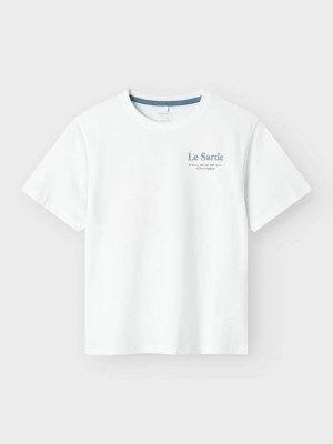 NAME IT KIDS NKMFOND SS NREG TOP BOX Bright White | Freewear NKMFOND SS NREG TOP BOX - www.freewear.nl - Freewear