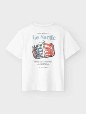 NAME IT KIDS NKMFOND SS NREG TOP BOX Bright White | Freewear NKMFOND SS NREG TOP BOX - www.freewear.nl - Freewear