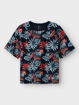NAME IT KIDS NKMFANGO SS NREG TOP BOX Navy Blazer | Freewear NKMFANGO SS NREG TOP BOX - www.freewear.nl - Freewear
