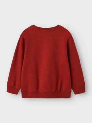 NAME IT MINI NMMFABIAN NREG SWEAT UNB BOX Red Ochre | Freewear NMMFABIAN NREG SWEAT UNB BOX - www.freewear.nl - Freewear
