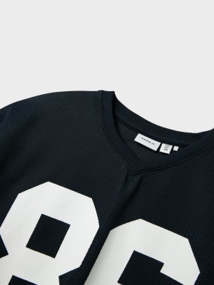 NAME IT KIDS NKMFERD SS RLX TOP Navy Blazer | Freewear NKMFERD SS RLX TOP - www.freewear.nl - Freewear