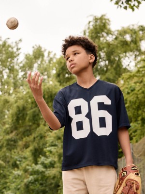NAME IT KIDS NKMFERD SS RLX TOP Navy Blazer | Freewear NKMFERD SS RLX TOP - www.freewear.nl - Freewear