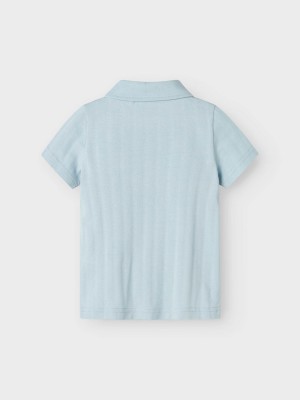 NAME IT MINI NMMFENE SS POLO Celestial Blue | Freewear NMMFENE SS POLO - www.freewear.nl - Freewear