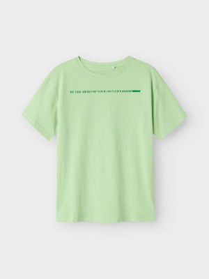NAME IT KIDS NKFFADDA SS NREG LONG TOP Arcadian Green | Freewear NKFFADDA SS NREG LONG TOP - www.freewear.nl - Freewear