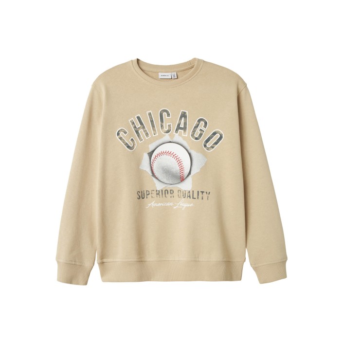 NAME IT KIDS NKMDEMMO LS NREG SWEAT UNB Peyote | Freewear NKMDEMMO LS NREG SWEAT UNB - www.freewear.nl - Freewear