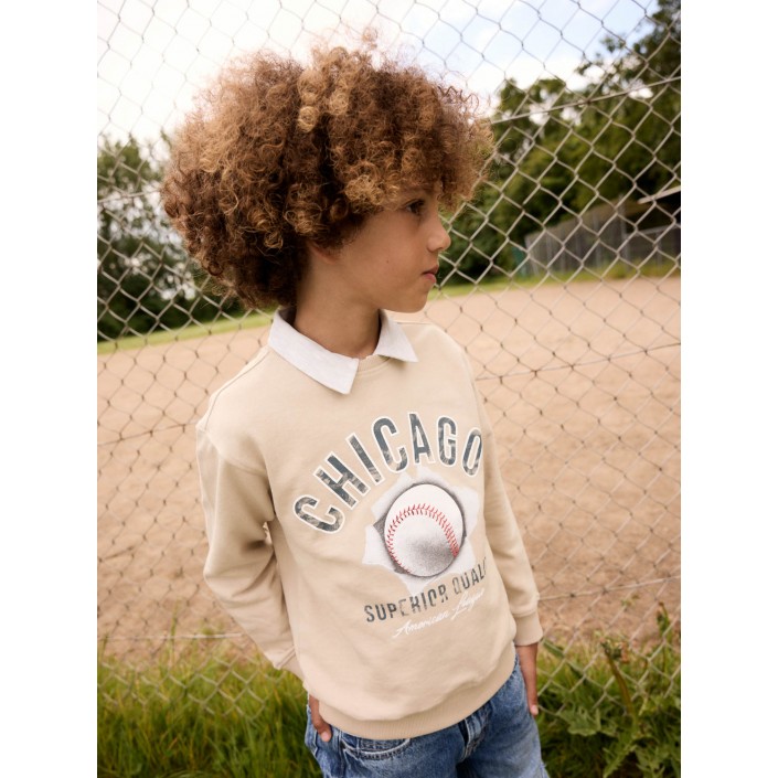 NAME IT KIDS NKMDEMMO LS NREG SWEAT UNB Peyote | Freewear NKMDEMMO LS NREG SWEAT UNB - www.freewear.nl - Freewear