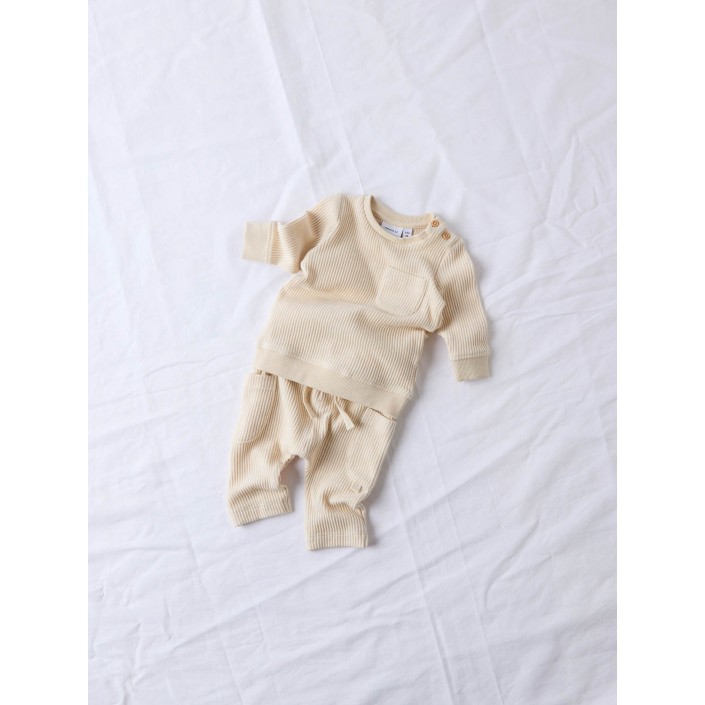 Name It NBNOSUNNY O-NECK Summer Sand | Freewear NBNOSUNNY O-NECK - www.freewear.nl - Freewear