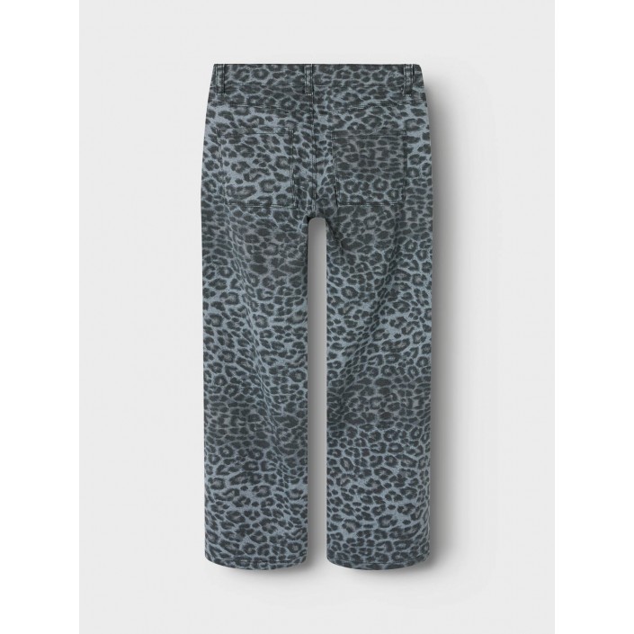 NAME IT KIDS NKFROSE WIDE TWI PANTS 4444-TD O Night Owl/GREY LEOPARD | Freewear NKFROSE WIDE TWI PANTS 4444-TD O - www.freewear.nl - Freewear