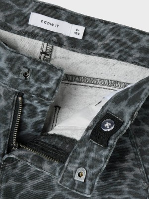 NAME IT KIDS NKFROSE WIDE TWI PANTS 4444-TD O Night Owl/GREY LEOPARD | Freewear NKFROSE WIDE TWI PANTS 4444-TD O - www.freewear.nl - Freewear