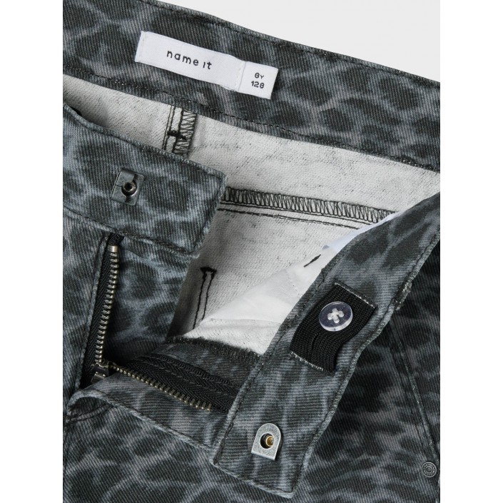 NAME IT KIDS NKFROSE WIDE TWI PANTS 4444-TD O Night Owl/GREY LEOPARD | Freewear NKFROSE WIDE TWI PANTS 4444-TD O - www.freewear.nl - Freewear