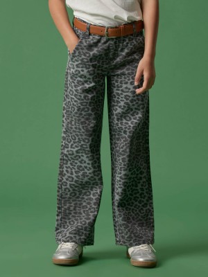 NAME IT KIDS NKFROSE WIDE TWI PANTS 4444-TD O Night Owl/GREY LEOPARD | Freewear NKFROSE WIDE TWI PANTS 4444-TD O - www.freewear.nl - Freewear