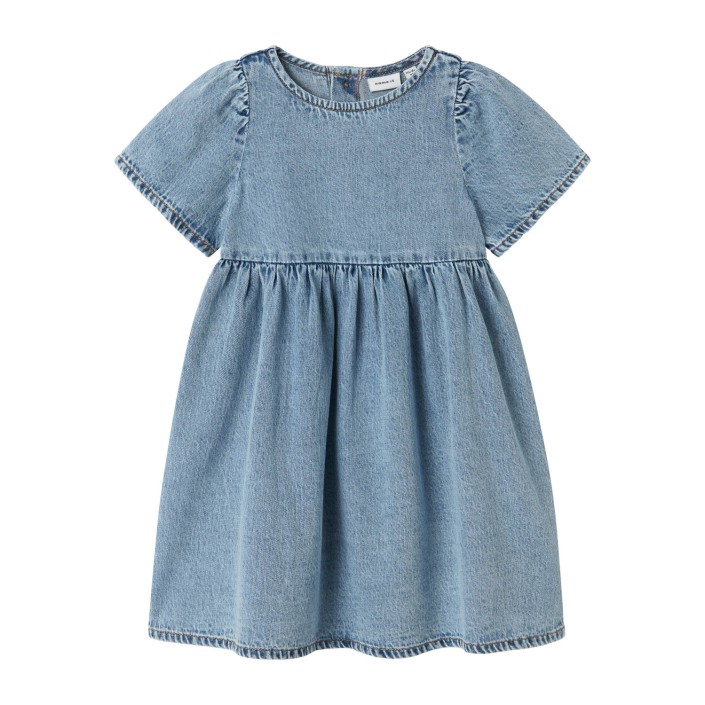 NAME IT MINI NMFGEMMA LOOSE DNM DRESS 4070-OV H Medium Blue Denim | Freewear NMFGEMMA LOOSE DNM DRESS 4070-OV H - www.freewear.nl - Freewear