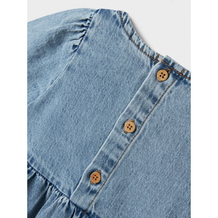 NAME IT MINI NMFGEMMA LOOSE DNM DRESS 4070-OV H Medium Blue Denim | Freewear NMFGEMMA LOOSE DNM DRESS 4070-OV H - www.freewear.nl - Freewear