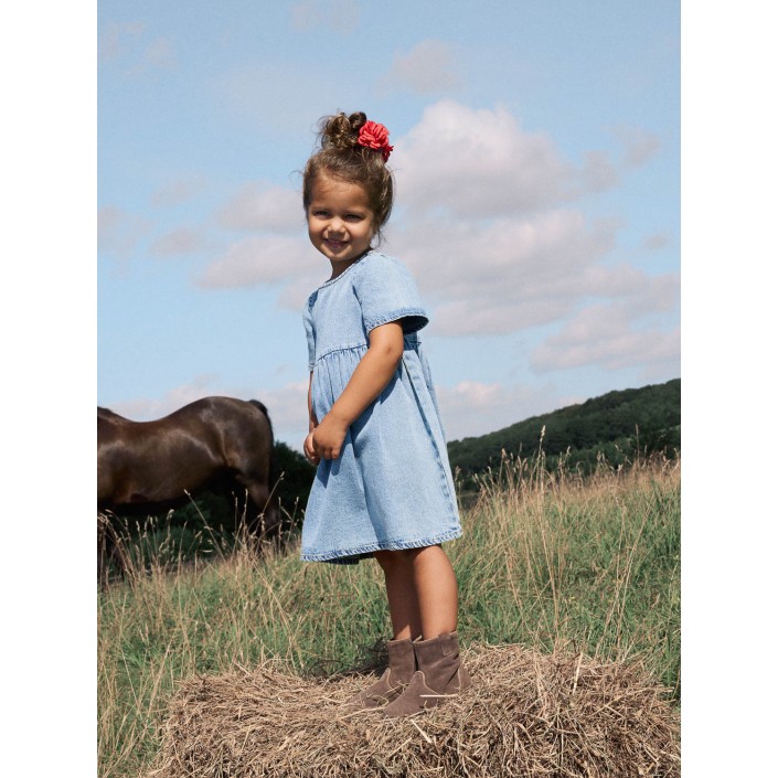 NAME IT MINI NMFGEMMA LOOSE DNM DRESS 4070-OV H Medium Blue Denim | Freewear NMFGEMMA LOOSE DNM DRESS 4070-OV H - www.freewear.nl - Freewear