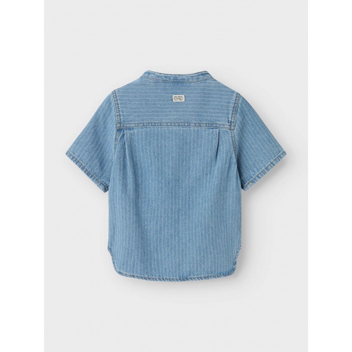 NAME IT MINI NMMFIDO SS DNM SHIRT 3950-KY H Light Blue Denim/STRIPES | Freewear NMMFIDO SS DNM SHIRT 3950-KY H - www.freewear.nl - Freewear
