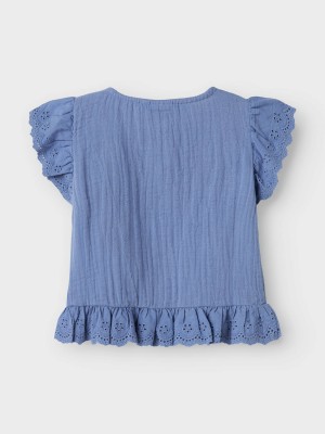 NAME IT MINI NMFHAKKI CAPSL SHIRT Bleached Denim | Freewear NMFHAKKI CAPSL SHIRT - www.freewear.nl - Freewear