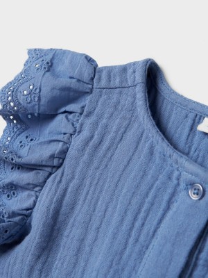 NAME IT MINI NMFHAKKI CAPSL SHIRT Bleached Denim | Freewear NMFHAKKI CAPSL SHIRT - www.freewear.nl - Freewear