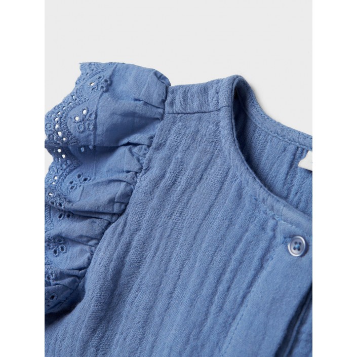 NAME IT MINI NMFHAKKI CAPSL SHIRT Bleached Denim | Freewear NMFHAKKI CAPSL SHIRT - www.freewear.nl - Freewear