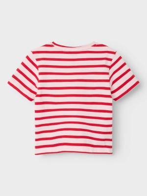 NAME IT MINI NMFDRIBE NREG SS TOP Ballerina/Chinese Red | Freewear NMFDRIBE NREG SS TOP - www.freewear.nl - Freewear