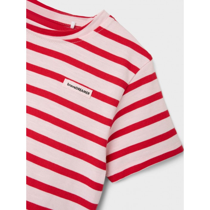 NAME IT MINI NMFDRIBE NREG SS TOP Ballerina/Chinese Red | Freewear NMFDRIBE NREG SS TOP - www.freewear.nl - Freewear