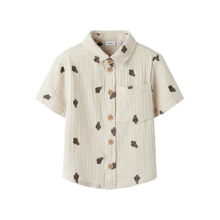 NAME IT MINI NMMJOSHUA NREG SS SHIRT Peyote | Freewear NMMJOSHUA NREG SS SHIRT - www.freewear.nl - Freewear