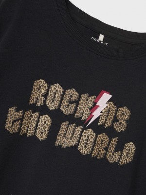 NAME IT KIDS NKFNOLLA SS NREG TOP Black | Freewear NKFNOLLA SS NREG TOP - www.freewear.nl - Freewear