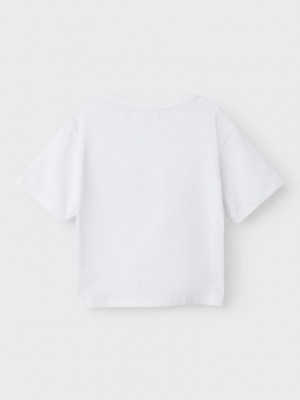 NAME IT MINI NMFNOLLA SS NREG TOP Bright White | Freewear NMFNOLLA SS NREG TOP - www.freewear.nl - Freewear