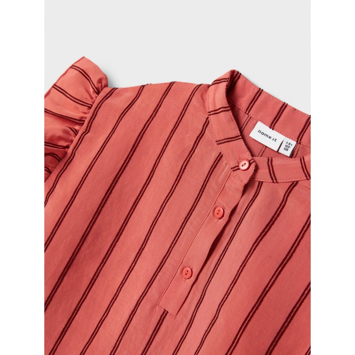 NAME IT KIDS NKFHEIK SL TOP Spiced Coral/MADDER BROWN | Freewear NKFHEIK SL TOP - www.freewear.nl - Freewear