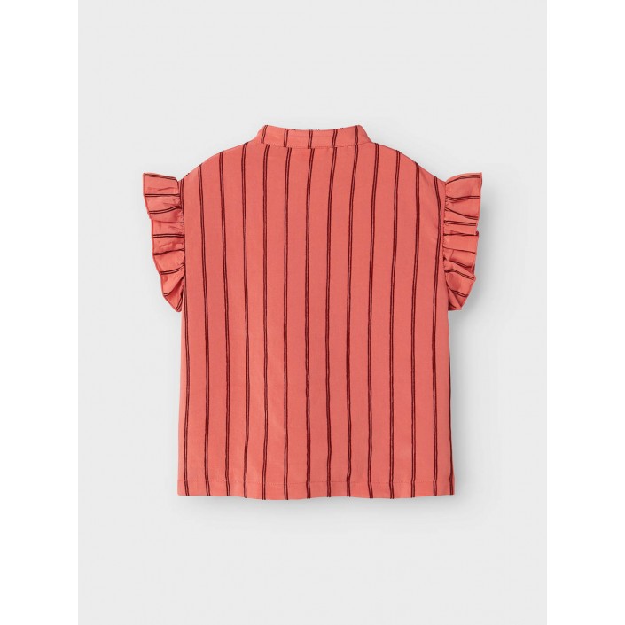 NAME IT KIDS NKFHEIK SL TOP Spiced Coral/MADDER BROWN | Freewear NKFHEIK SL TOP - www.freewear.nl - Freewear