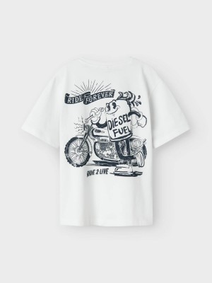 NAME IT KIDS NKMHABO SS NREG TOP Bright White | Freewear NKMHABO SS NREG TOP - www.freewear.nl - Freewear