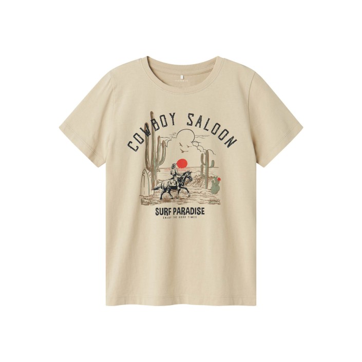 NAME IT KIDS NKMHALDI SS TOP BOX Peyote | Freewear NKMHALDI SS TOP BOX - www.freewear.nl - Freewear