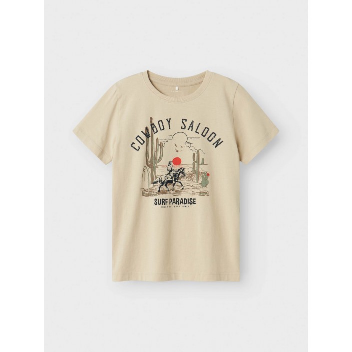 NAME IT KIDS NKMHALDI SS TOP BOX Peyote | Freewear NKMHALDI SS TOP BOX - www.freewear.nl - Freewear
