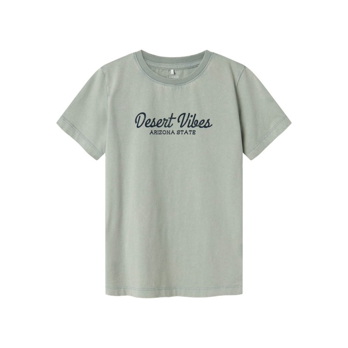 NAME IT KIDS NKMHALDI SS TOP BOX Slate Gray | Freewear NKMHALDI SS TOP BOX - www.freewear.nl - Freewear
