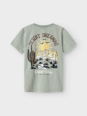 NAME IT KIDS NKMHALDI SS TOP BOX Slate Gray | Freewear NKMHALDI SS TOP BOX - www.freewear.nl - Freewear