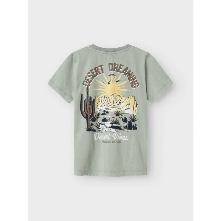 NAME IT KIDS NKMHALDI SS TOP BOX Slate Gray | Freewear NKMHALDI SS TOP BOX - www.freewear.nl - Freewear