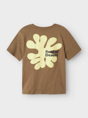 NAME IT KIDS NKMJOLAL SS NREG TOP BOX Walnut | Freewear NKMJOLAL SS NREG TOP BOX - www.freewear.nl - Freewear