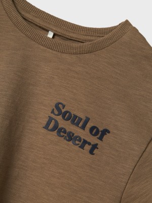 NAME IT KIDS NKMJOLAL SS NREG TOP BOX Walnut | Freewear NKMJOLAL SS NREG TOP BOX - www.freewear.nl - Freewear