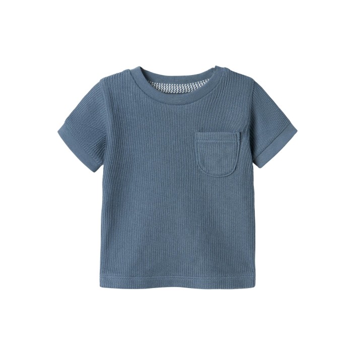 Name It NBMJUSH SS TOP Blue Mirage | Freewear NBMJUSH SS TOP - www.freewear.nl - Freewear