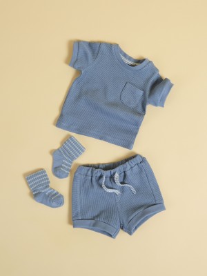 Name It NBMJUSH SHORTS Blue Mirage | Freewear NBMJUSH SHORTS - www.freewear.nl - Freewear