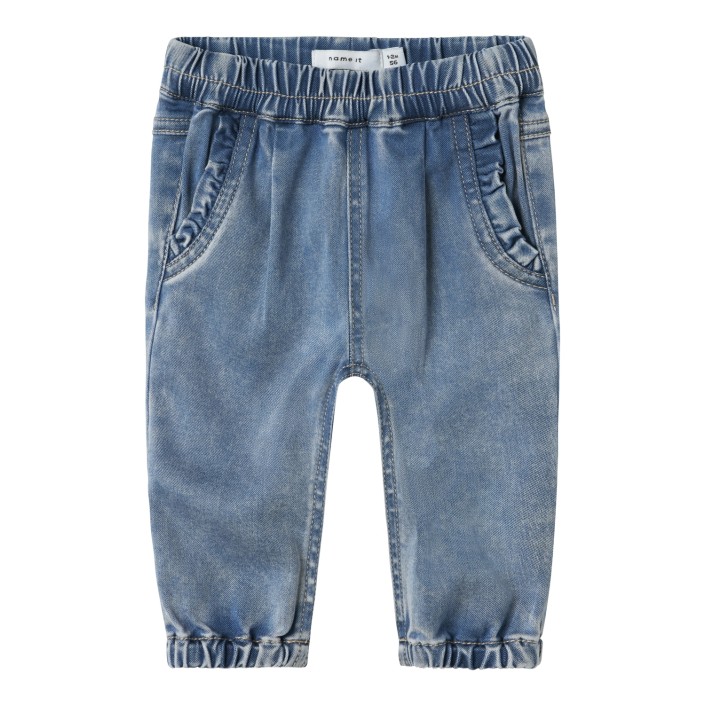 Name It NBFROSE R FRILL JEANS 1550-TO NOOS Medium Blue Denim | Freewear NBFROSE R FRILL JEANS 1550-TO NOOS - www.freewear.nl - Freewear